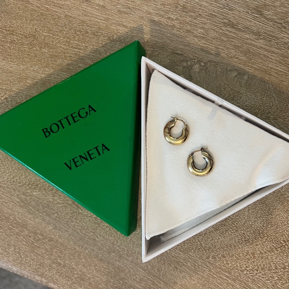 Bottega Veneta chunky hoop earrings